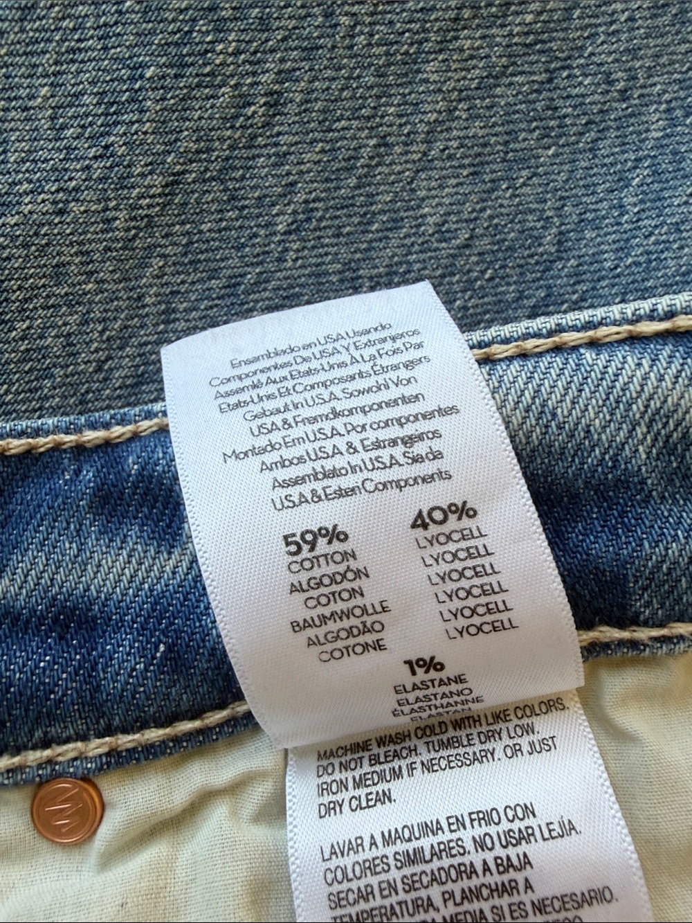 MOTHER Straight Leg Jeans in Light Blue Wash - Picture 7 of 8